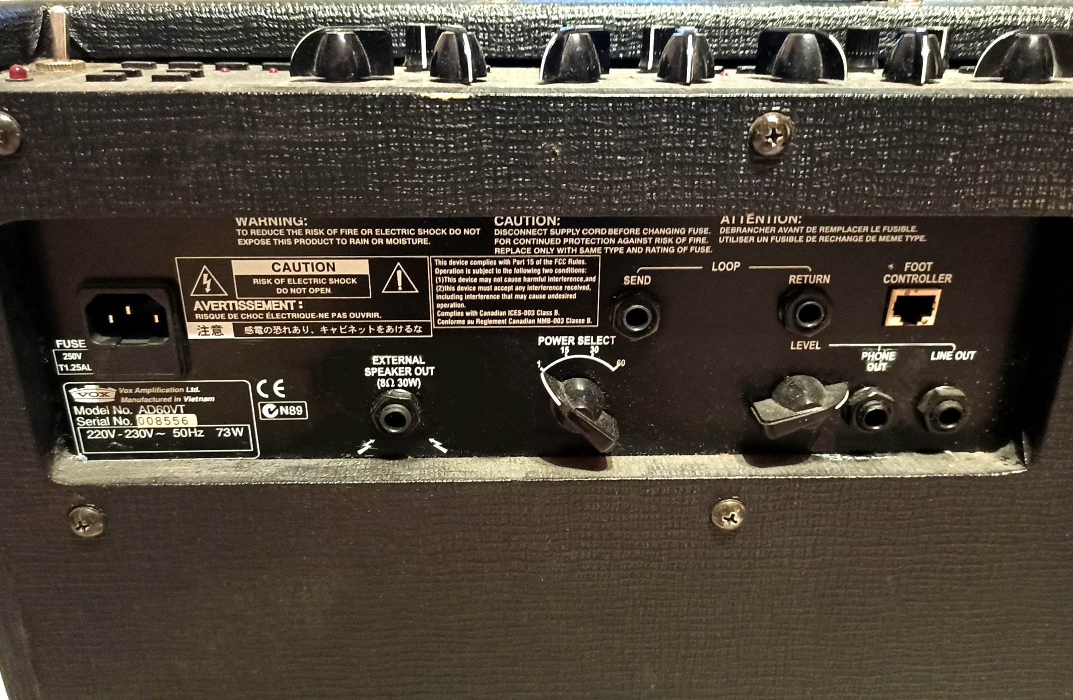 vox-ad60vt-vc4 - Details